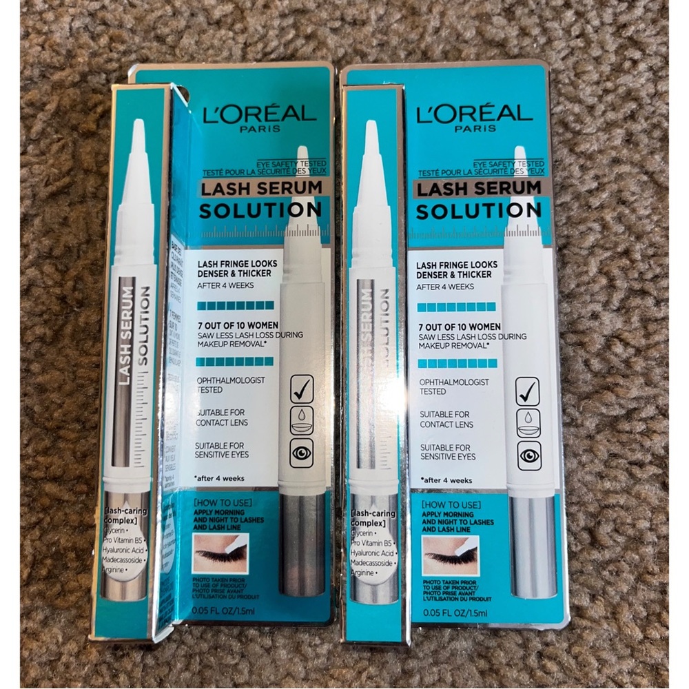 2 Brand New Loreal Paris Lash Serum Solution